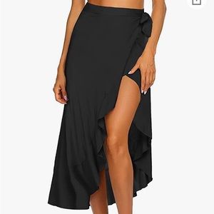 Black Wrap Skirt